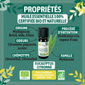 Huile essentielle Eucalyptus citronné Certifiée Bio