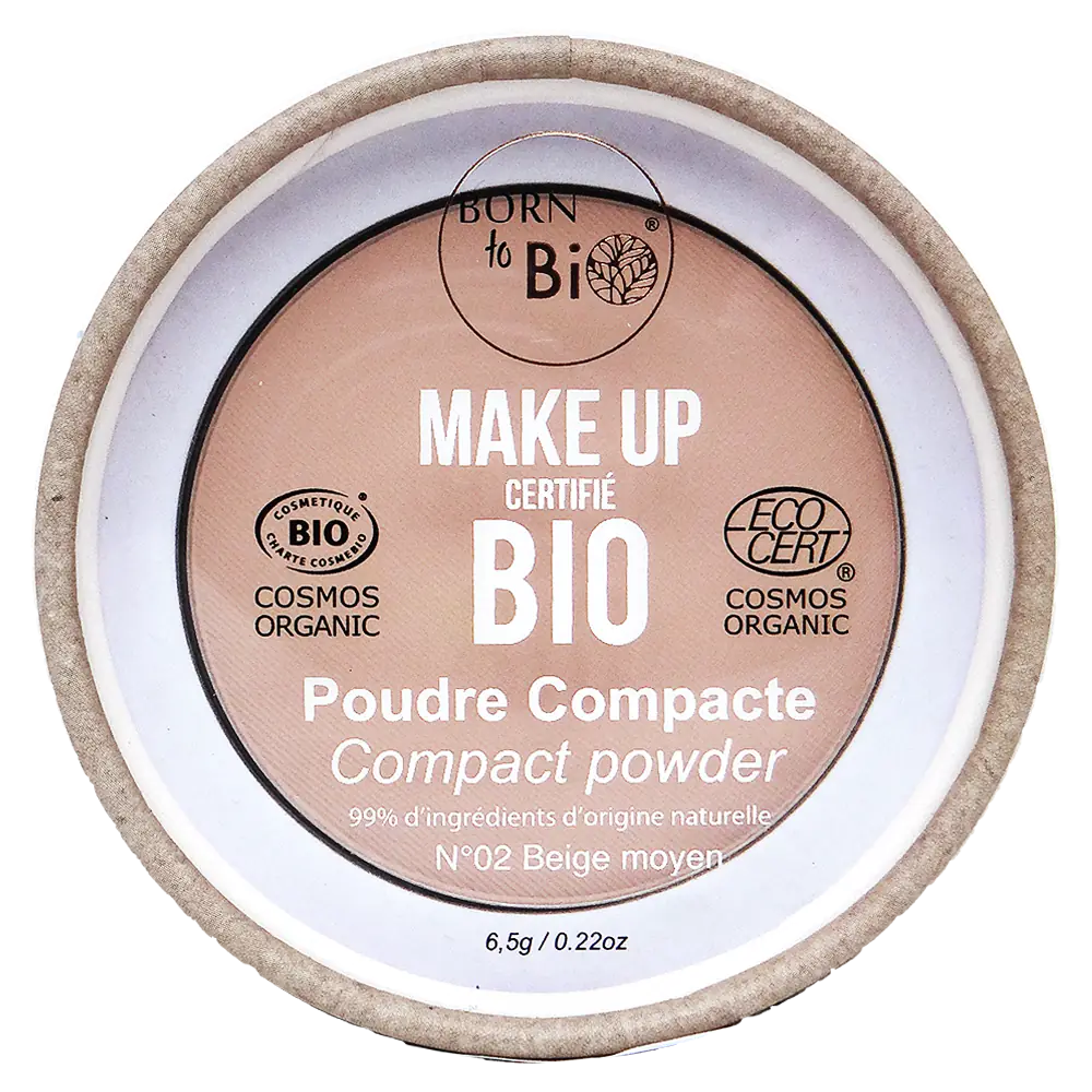 ☁️ Poudre Compacte Bio – Teint Matifié & Fini Zéro Défaut 🕊️